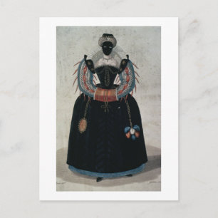 Masquerakostummen stil i Henri III (colo) Vykort