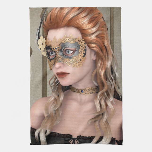 Masqueramask Kökshandduk (Vertikal)