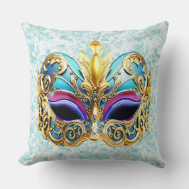 Masqueramask med en Golden Embellishishishish Kudde