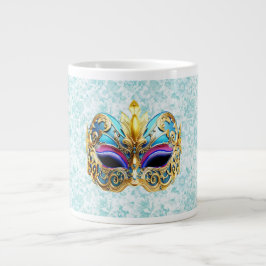 Masqueramask med Golden Embellishments Jumbo Mugg