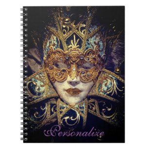Masqueramask Victorian elegant gothic Anteckningsbok