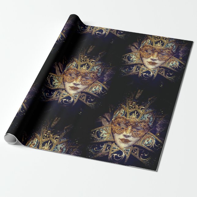Masqueramask Victorian elegant gothic Presentpapper (Utrullad)