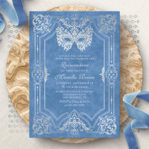 Masqueramaskblå Elegant Quinceanera