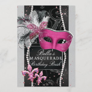 Masqueraparters inbjudningar, Mis Quince Anos Inbjudningar