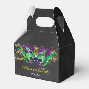 MasqueraParty Magic Night Grönt Lila Guld Presentaskar