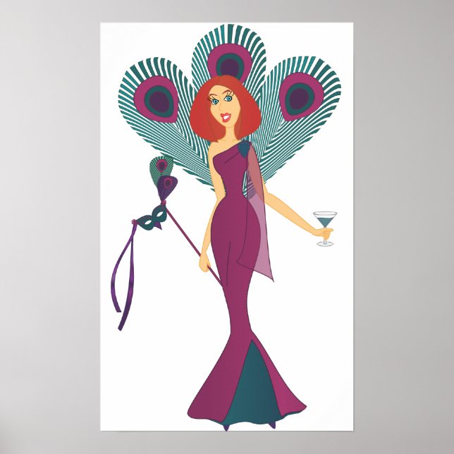 MasqueraPeacock Poster (Framsidan)