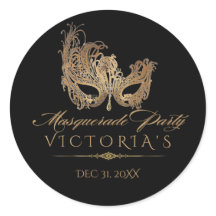 MasqueraQuinceanera Chic Black Guld