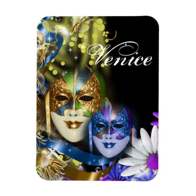 Masqueraquinceanera Venetian masks PERSONALIZE Magnet (Vertikal)