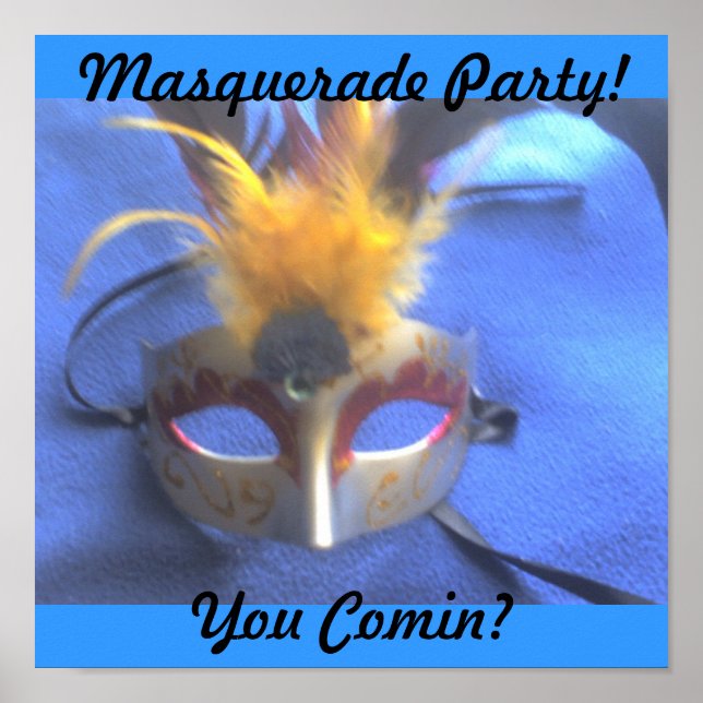 Masquerautskrift Poster (Framsidan)