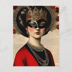 MasqueraWoman Vykort