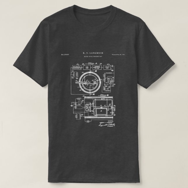 Mass Spectrometry Patent Science T Shirt (Design framsida)