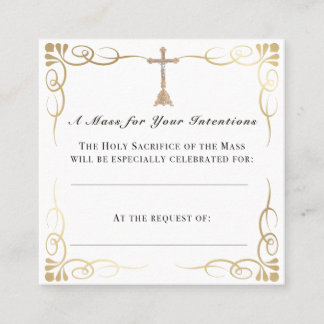 Mass-Uppenbarhetskort - Prayers katolska gåva Fyrkantigt Visitkort