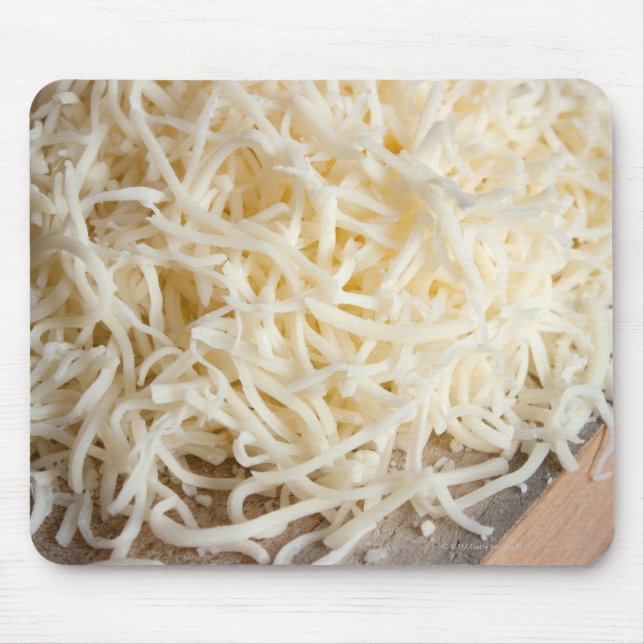 Massa av färsk mozzarellaost. musmatta (Framsidan)