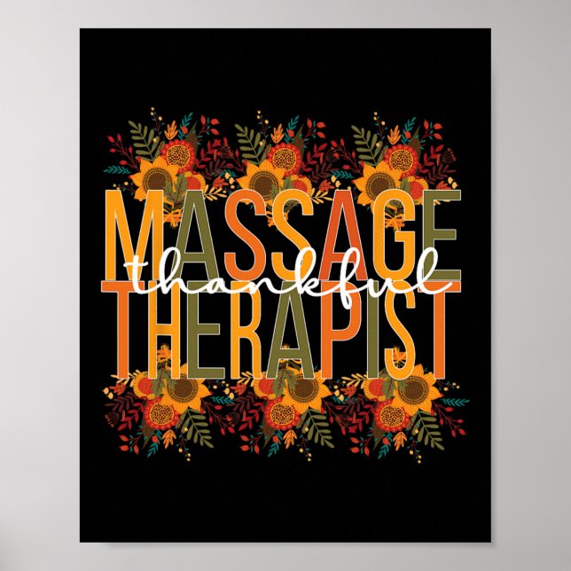 Massa av tacksamma Thanksgivingar vid behandling Poster (Framsidan)