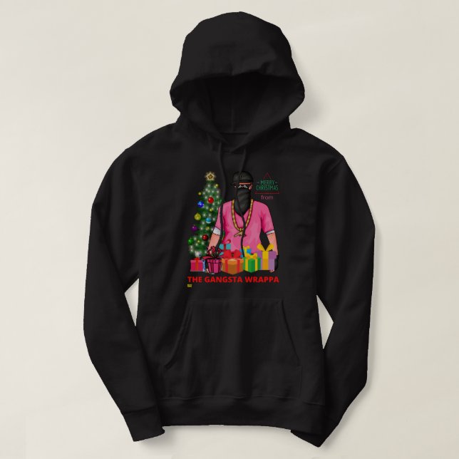 MASSA FRÅN GANGSTA WRAPPA Lustigt Hoodie (Design framsida)