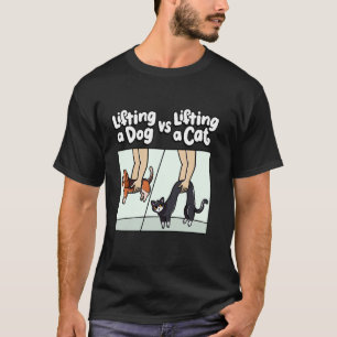 Massa från kutande djur Lyft en Hund kontra Lyft e T Shirt