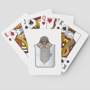 Massa med mätande kopp casinokort
