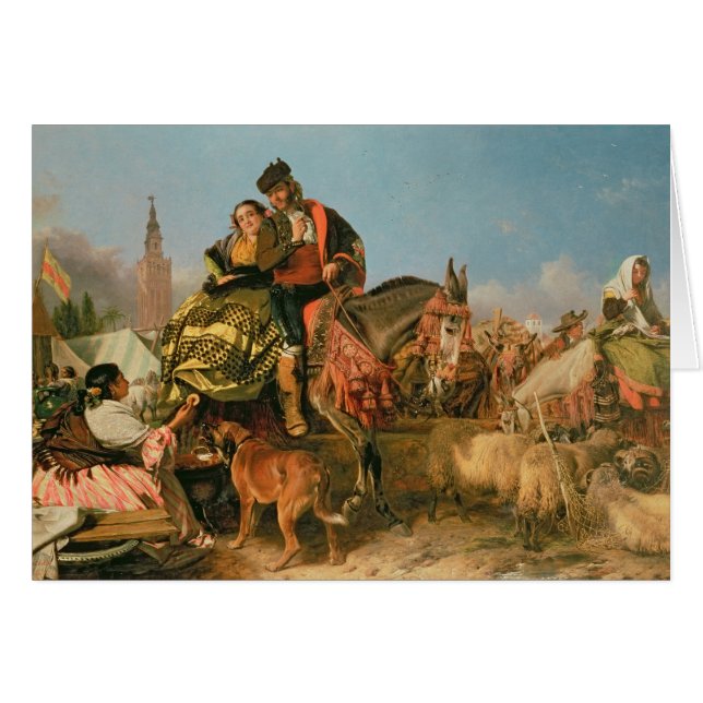 Mässa på Seville Hälsningskort (Framsidan Horizontal)