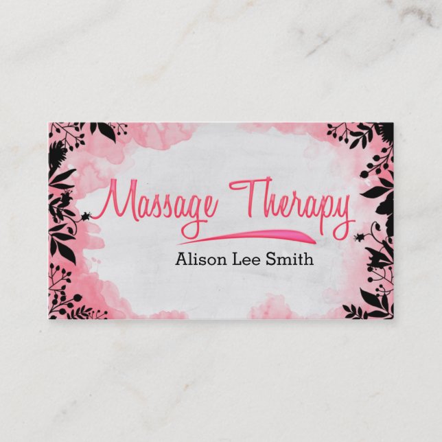 Massabehandling - massabehandling visitkort (Framsida)