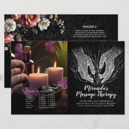 Massabehandlingshämning Händer Prisa bifold Flyer