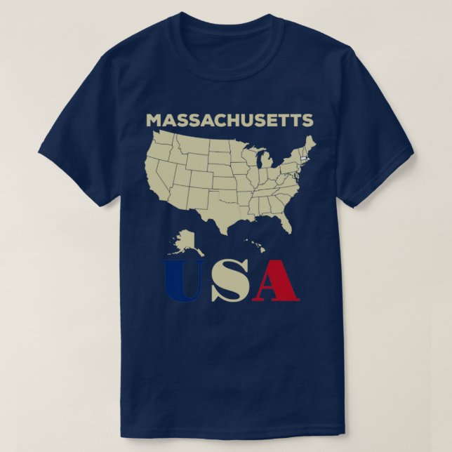Massachusetts5 T Shirt (Design framsida)