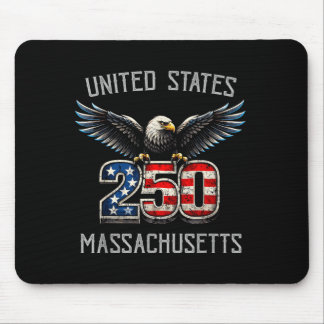 Massachusetts 250-årsjubileum T-shirt Patriotisk Musmatta