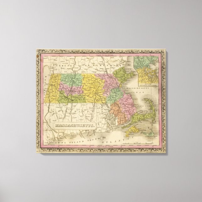 Massachusetts 8 canvastryck (Framsida)