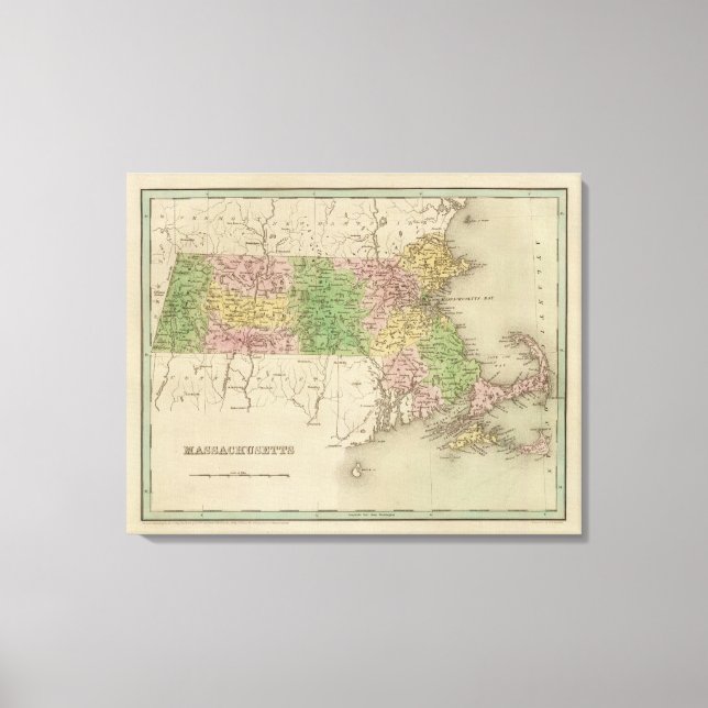 Massachusetts 8 canvastryck (Framsida)