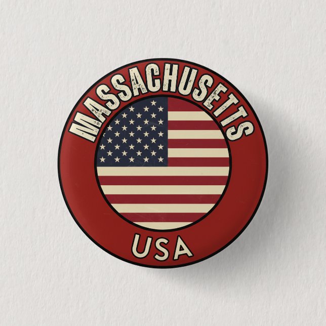 Massachusetts Amerikas förenta stater Knapp (Framsida)