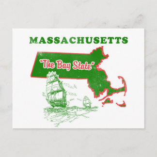 Massachusetts Bay State Design Vykort