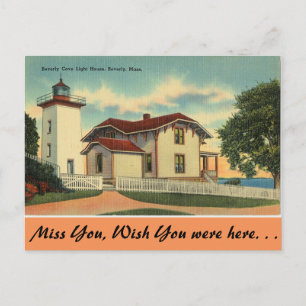 Massachusetts, Beverly Cove Lighthouse Vykort