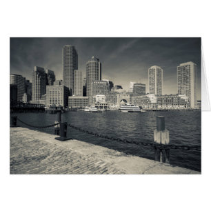 Massachusetts, Boston, byggnader vid Rowe's Wharf Hälsningskort