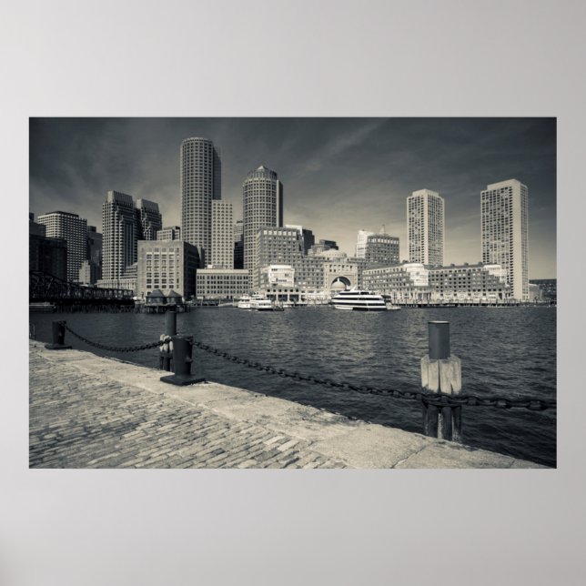 Massachusetts, Boston, Rowe's Wharf buildings Poster (Framsidan)