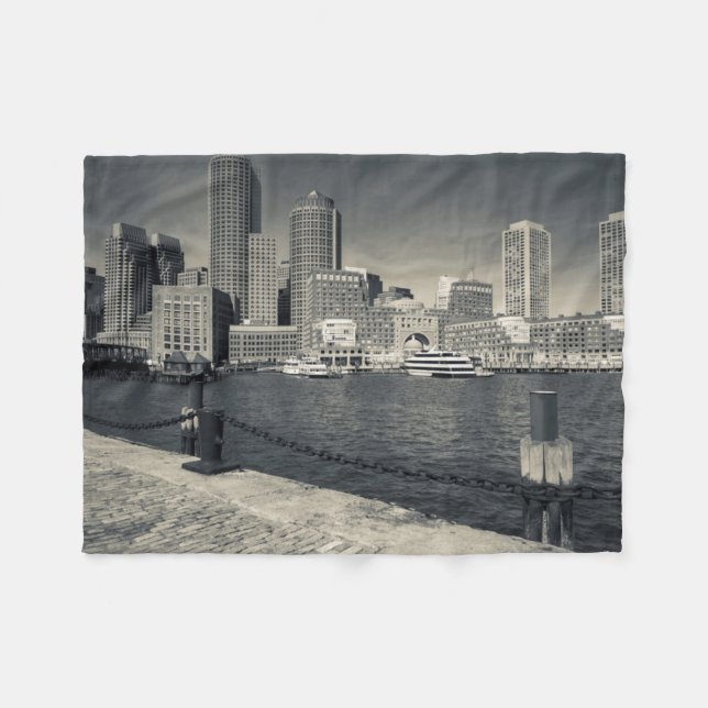 Massachusetts, Boston, Rowe's Wharf byggnader Fleecefilt (Framsidan (Horisontell))