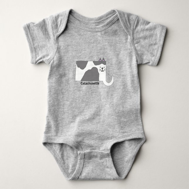 Massachusetts Catachusetts Baby Bodykostym T Shirt (Framsida)