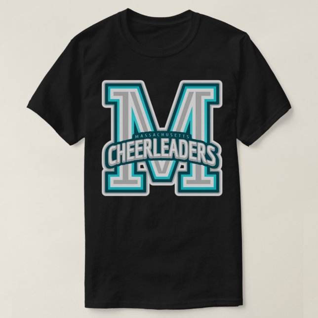 Massachusetts Cheerlead TShirt T Shirt (Design framsida)
