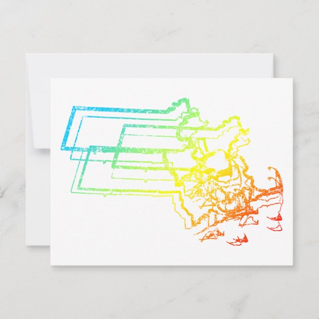 massachusetts chill blue inbjudningar (Framsida)