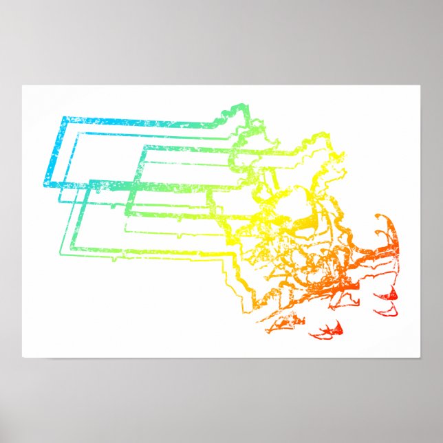 massachusetts chill blue poster (Framsidan)