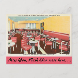 Massachusetts, Cocktail Lounge, New Bedford Vykort