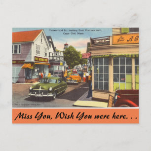 Massachusetts, Commercial St. Provincetown Vykort