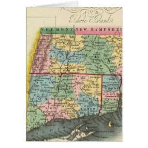Massachusetts, Connecticut, Rhode island Hälsningskort