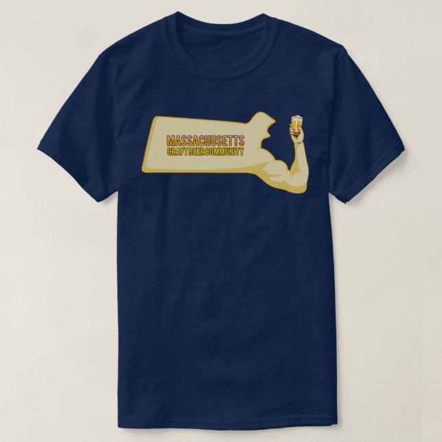 Massachusetts Craft Beer Community T Shirt (Design framsida)
