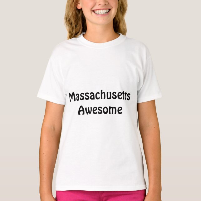Massachusetts enorma citationsteckenmanar T-tröja Tee (Framsida)