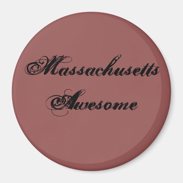 Massachusetts Fantastisk Quote Magnet (Framsidan)