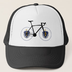 Massachusetts Flagga Cycling Keps