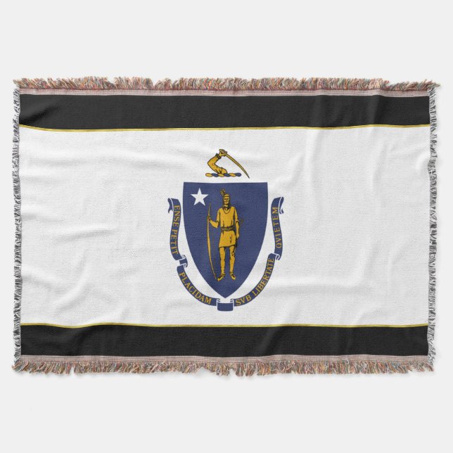 Massachusetts flagga filt (Framsidan)