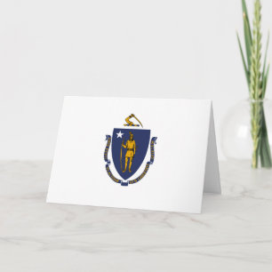 Massachusetts flagga, Flagga Massachusetts Kort
