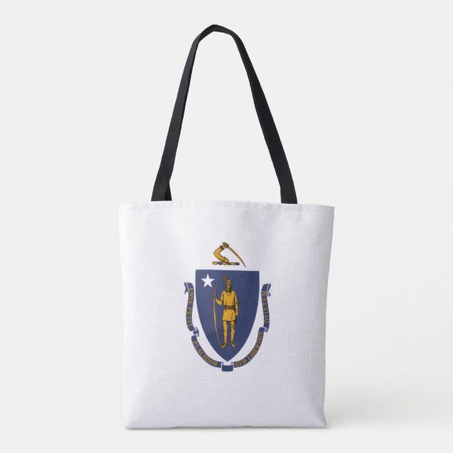 Massachusetts flagga, Flagga Massachusetts Tygkasse (Baksida)