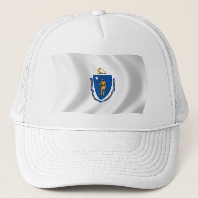 Massachusetts Flagga Hatt Keps (Framsida)
