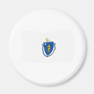 Massachusetts Flagga Magnet
